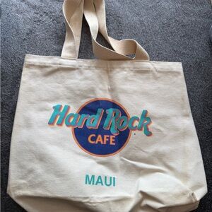Vintage Hard Rock Cafe Maui Canvas Tote Bag - Like New